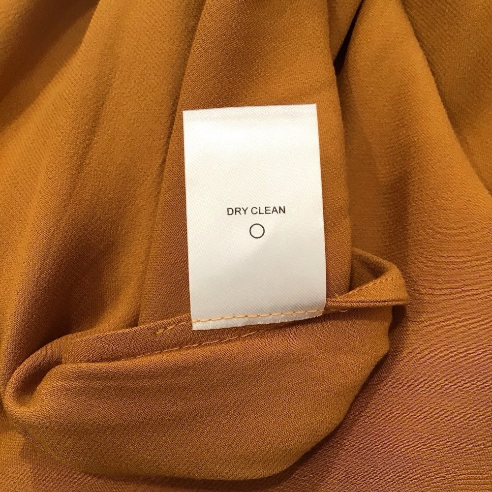 House of Harlow 1960 maxi Wrap dress Pumpkin Spice Orange Satin Medium W Flaw - Picture 7 of 16